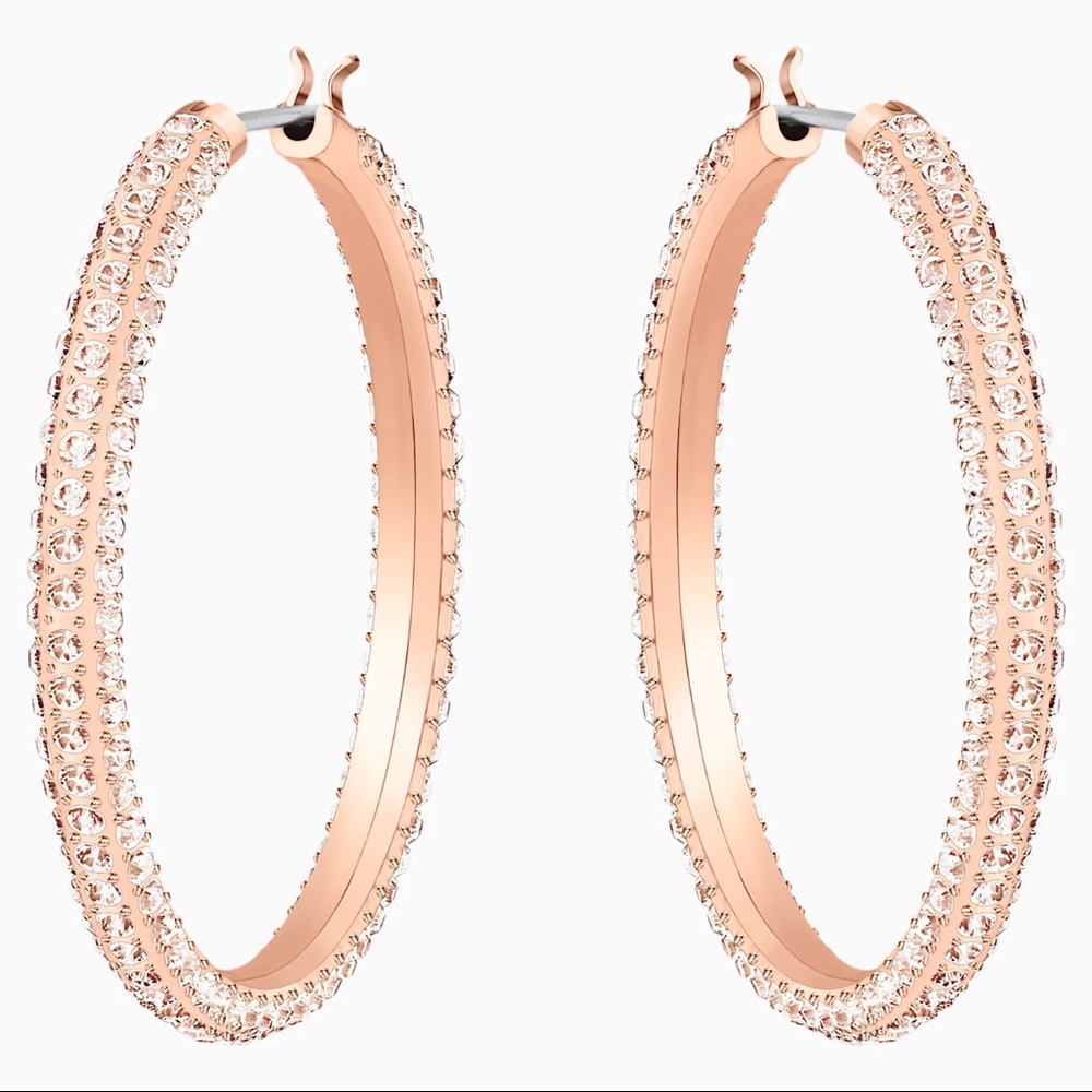 Crystal hoop earrings (Swarovski)